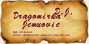 Dragomirka Jemuović vizit kartica